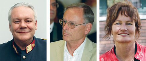 Oberstleutnant Golob: versteht Community Policing als Schritt zur Partizipation. Soziologe Kellermann: warnt vor Denunziantentum. Friedensforscherin Gruber: „Jugendliche erlebten die Polizei erstmals nicht als strafendes Organ.“